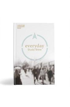 CSB Everyday Study Bible, Hardcover, Black Letter, Study Notes and Commentary, Easy-to-Read Bible Serif Type