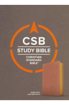 CSB Study Bible, Rose Gold LeatherTouch, Red Letter, Study Notes and Commentary, Illustrations, Articles, Word Studies, Outlines, Timelines, Easy-to-Read Bible Serif Type