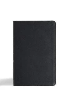 CSB Thinline Bible, Anglicised Edition, Black LeatherTouch, Black Letter