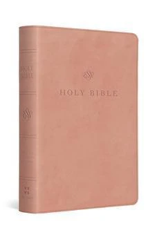 ESV Large Print Compact Bible, Red Letter (TruTone, Blush Rose)