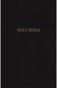 KJV, Thinline Reference Bible, Bonded Leather, Black, Red Letter Edition, Comfort Print