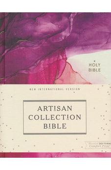 NIV Artisan Collection Bible, Pink Cloth over Board, Art Gilded Edges, Red Letter, Comfort Print