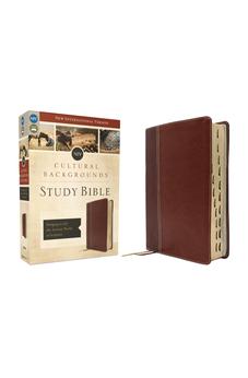 NIV Cultural Backgrounds Study Bible (Context Changes Everything), Leathersoft, Brown, Red Letter, Thumb Indexed