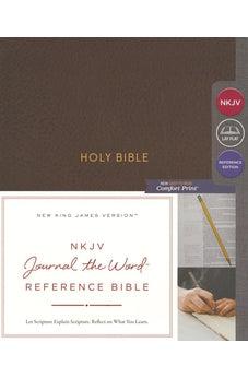 NKJV Journal the Word Reference Bible, Leathersoft, Brown, Red Letter Edition, Comfort Print