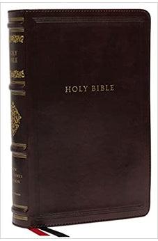 NKJV Personal Size Reference Bible, Sovereign Collection, Leathersoft, Brown, Red Letter, Thumb Indexed, Comfort Print