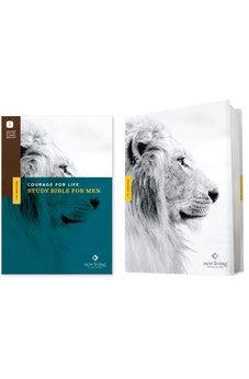 NLT Courage For Life Study Bible for Men (Hardcover, Filament Enabled)